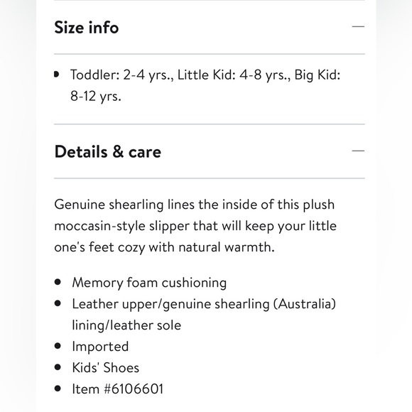 L. L. Bean Wicked Good Genuine Shearling Slipper NWOT Size 2 - Picture 10 of 10